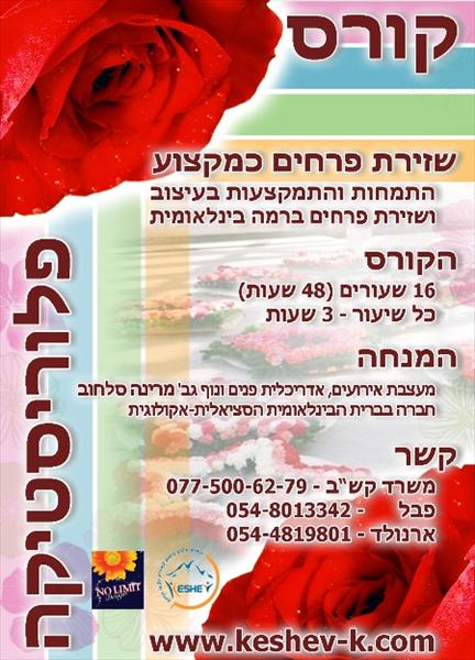 פלייר לנושא פלוריסטיקה