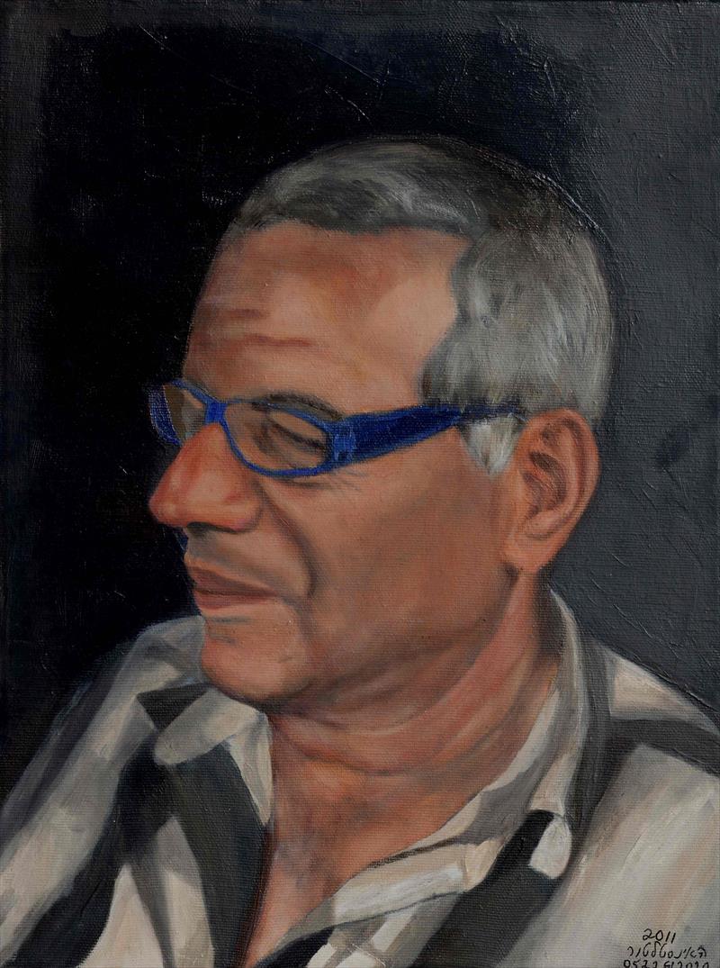 self portrait Oil on canvas w30xh40 cm