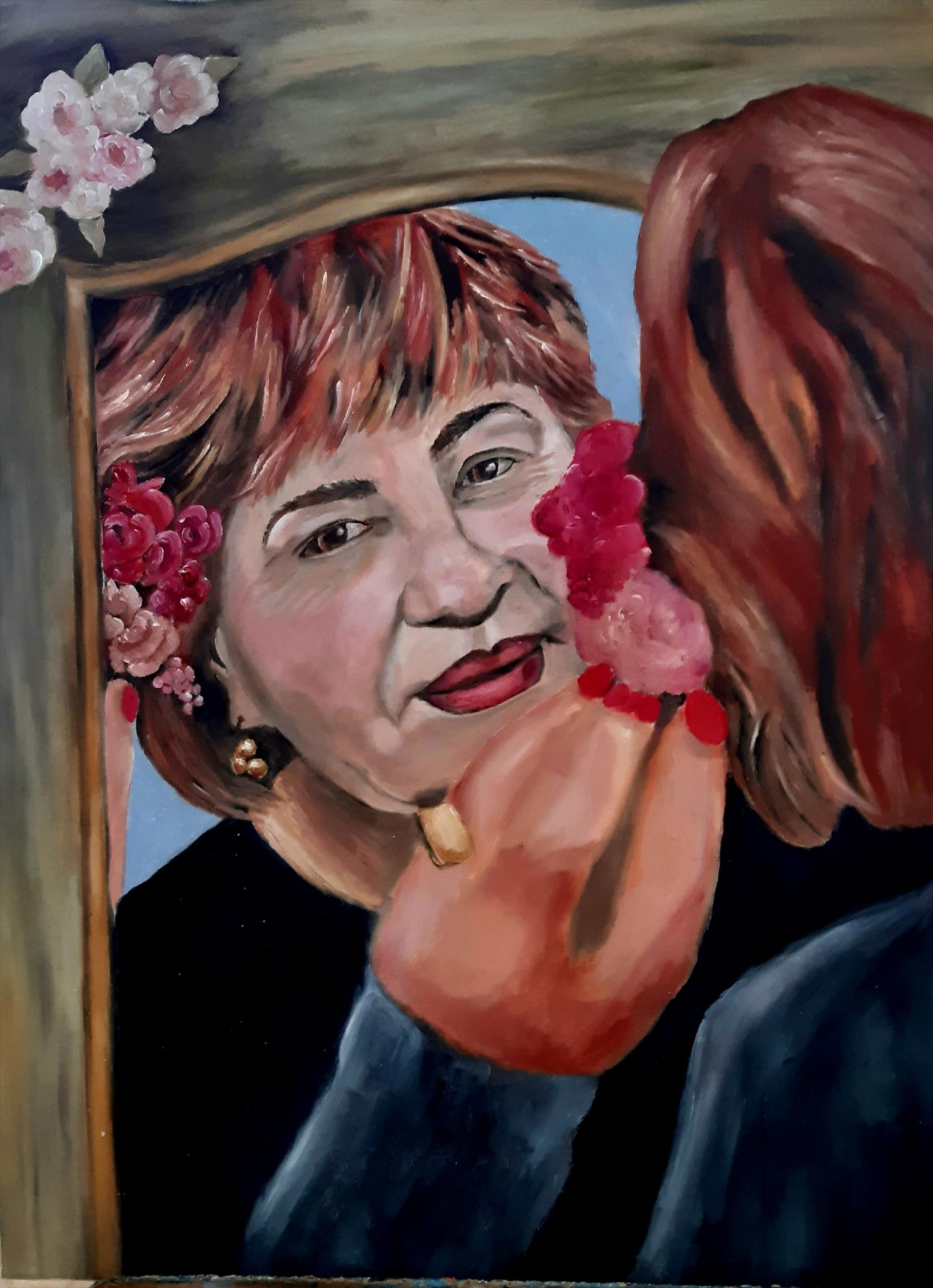 פרידה פירו Frida piro ציירת אמנית מודרנית עכשווית ריאליסטית ירושלמית הציירת דיוקן עתמי