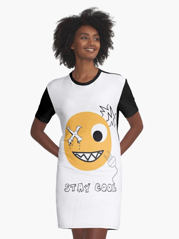 Stay COOL Graphic T-Shirt Dresses