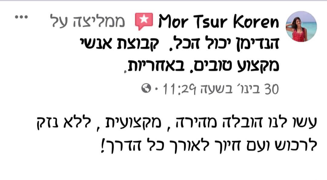 חוות דעת על שירות הובלות ומעברי דירה, הנדימן יכול הכל