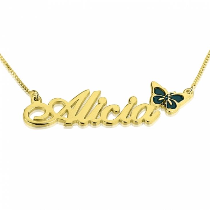 Butterfly Name Necklace - Etsada - Etsy shop - Nam