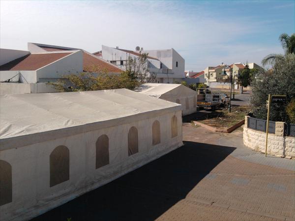 אוהל חורף מבט מבחוץ