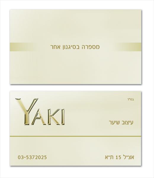 כרטיס הביקור