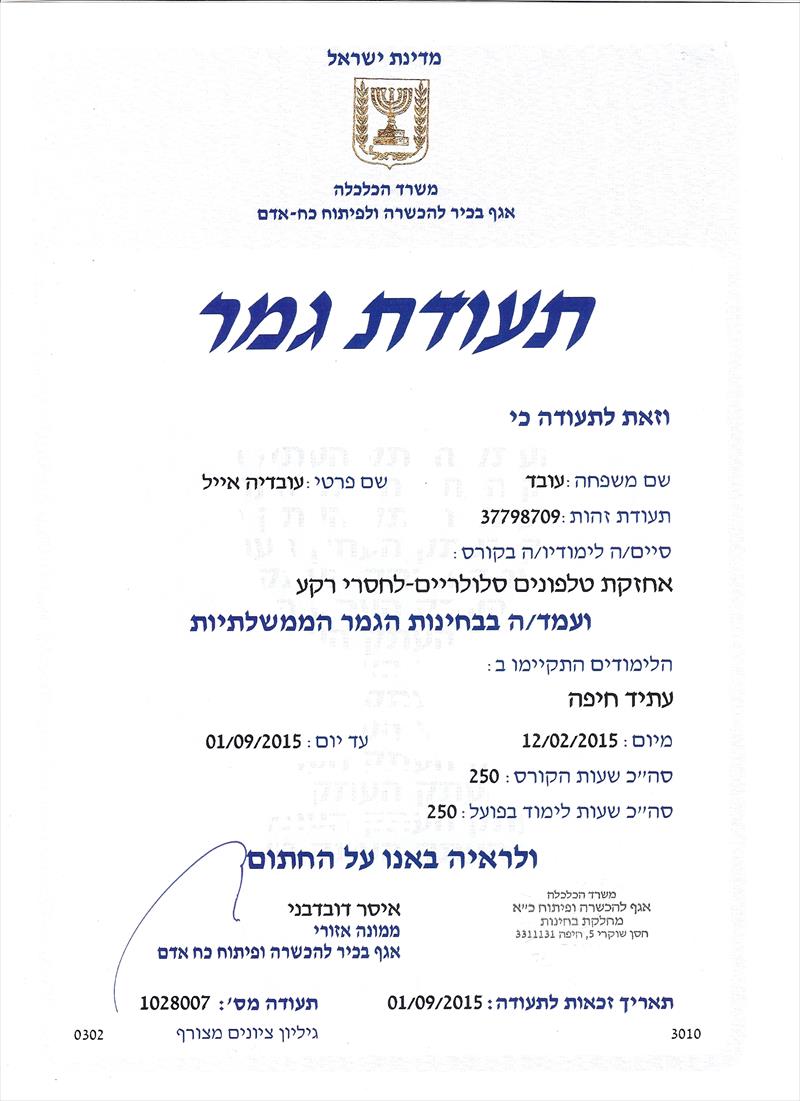 טכנאי סלולר משנת 2015