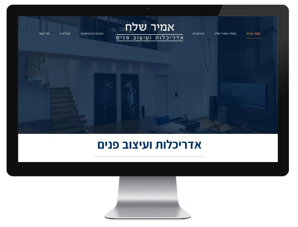 אמיר שלח - בניית אתר תדמית חדש