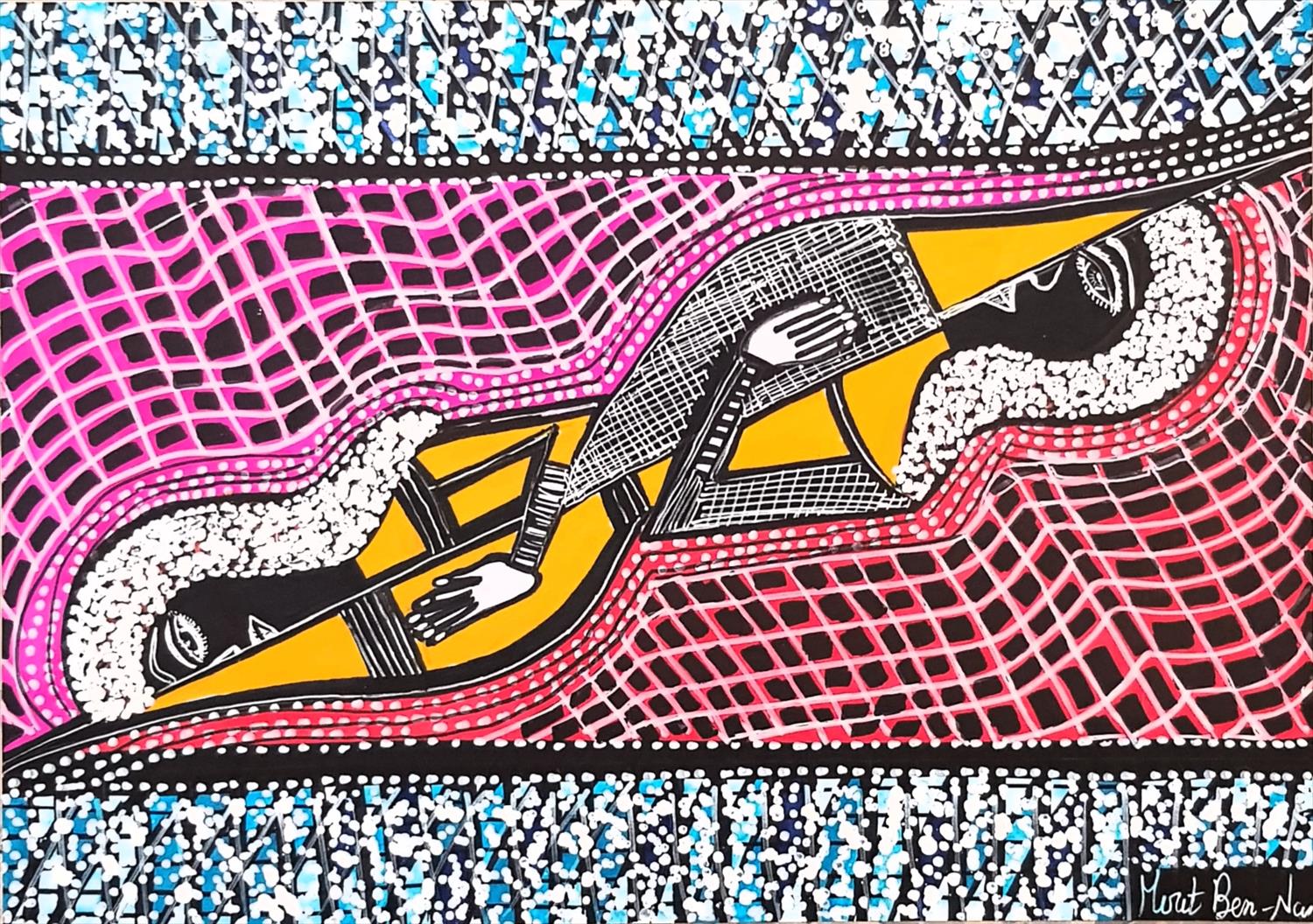 ציירת מודרנית אמנית עכשווית מירית בן נון אירוח מפגשי אמנות