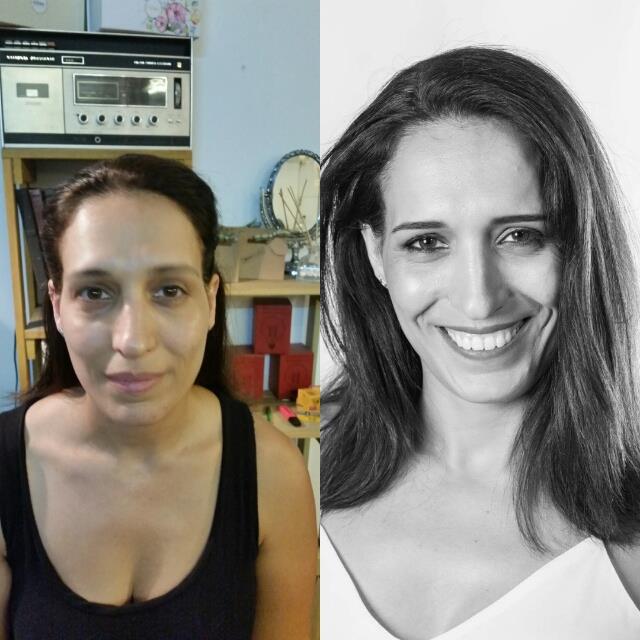לפני/אחרי - איפור מקצועי & ייעוץ סטיילינג בהתאמה אישית ליום צילומים