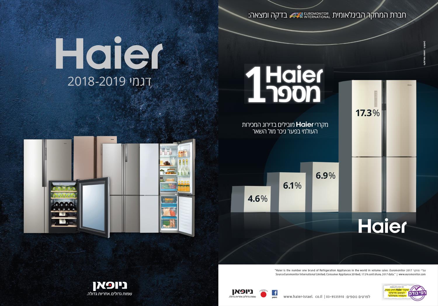 עיצוב קטלוג מקררים לניופאן 2019