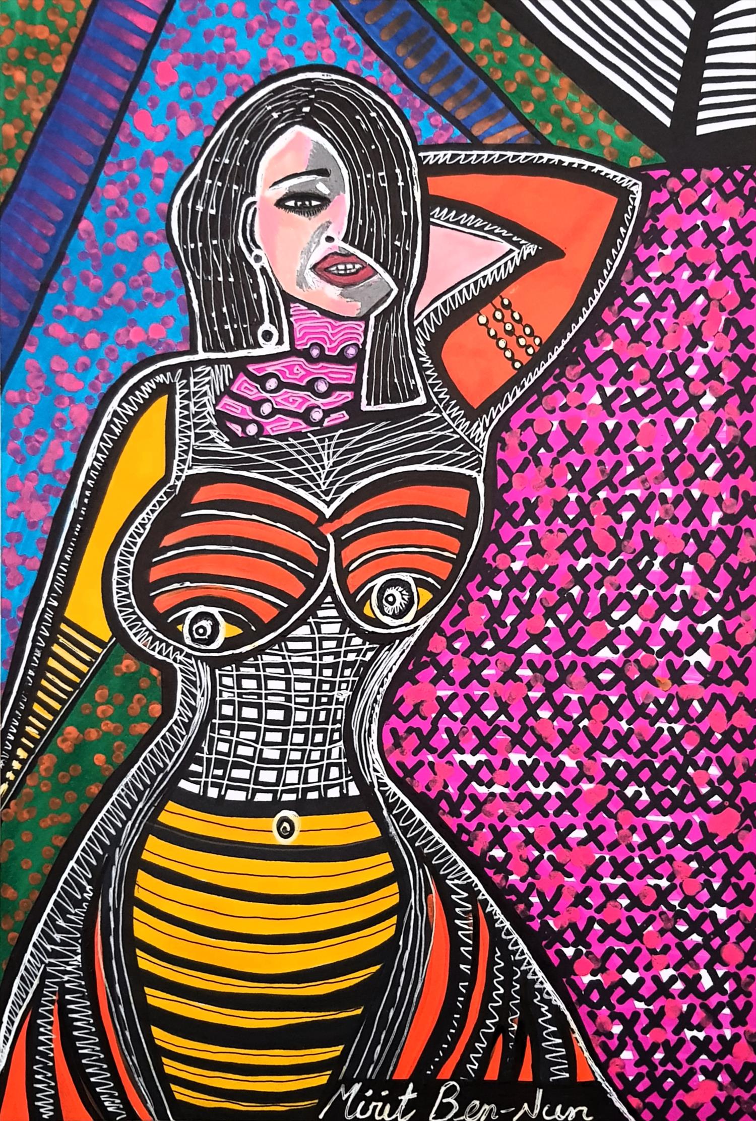 פופ ארט אמנות ישראלית מירית בן נון ציירת עכשווית יוצרת מודרנית