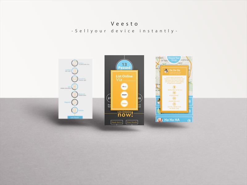 Veesto | עיצוב לאפליקציה