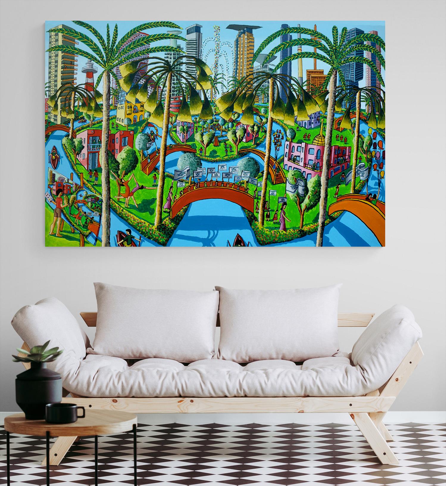 pinturas de paisajes urbanos rafael pérez pintor israelí artes visuales plásticos pinturas tel aviv