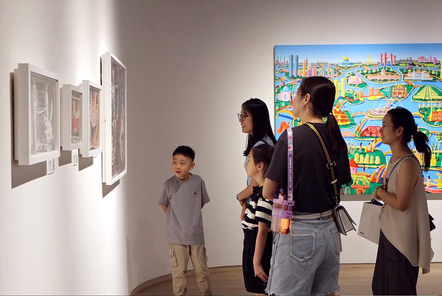 Obras de arte de gran tamaño Rafael Pérez pintor ingenuo israelí paisajista urbano