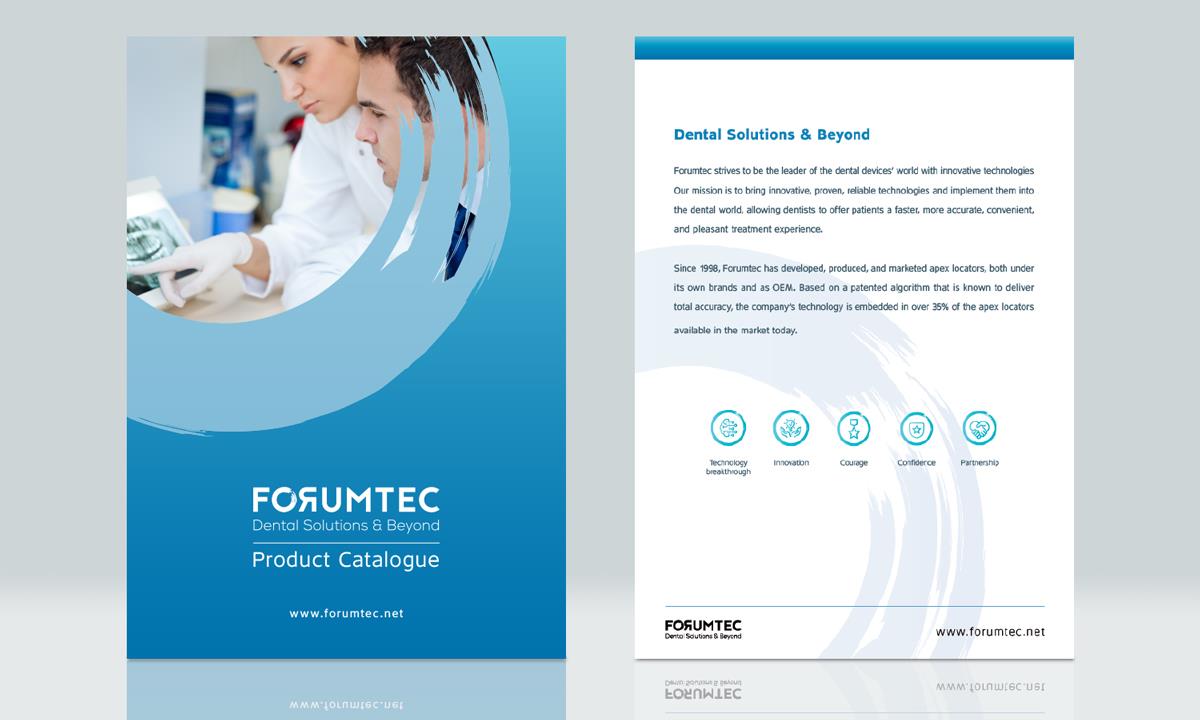 עיצוב קטלוג לחברת FORUMTEC