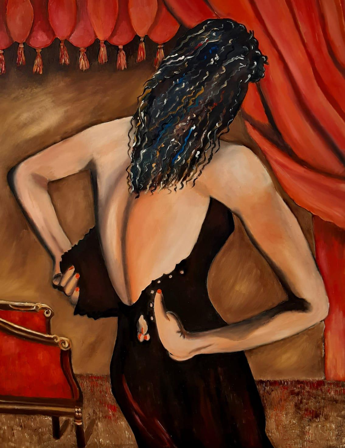 פרידה פירו Frida piro art אמנות ישראלית מודרנית עכשווית יוצרת אמנית ציירת ישראלית ציורי דיוקנאות דיו