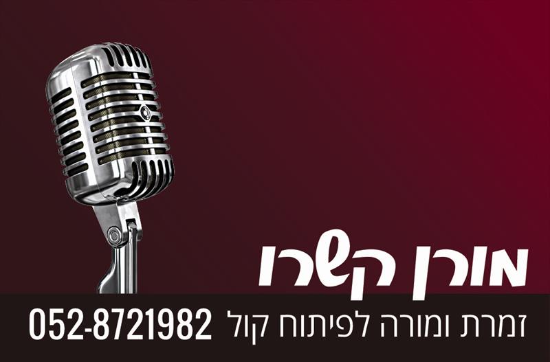 מורה לפיתוח קול ופסנתר