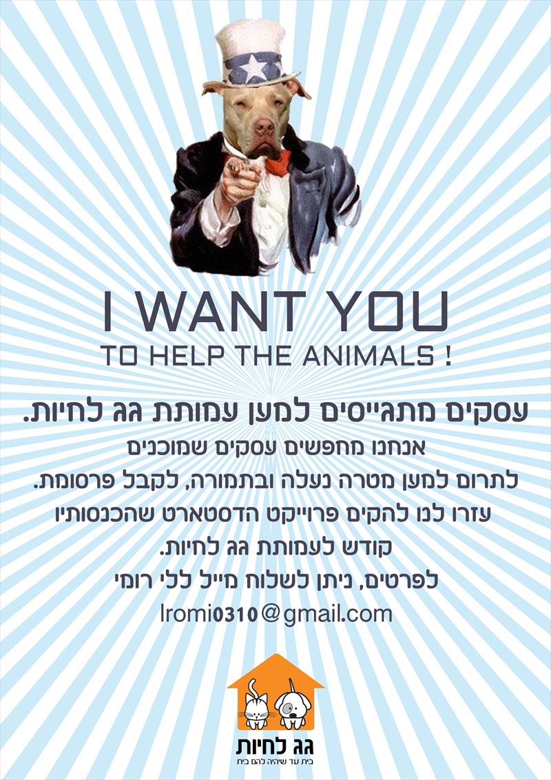 עיצוב פוסטר לגיוס כספים
