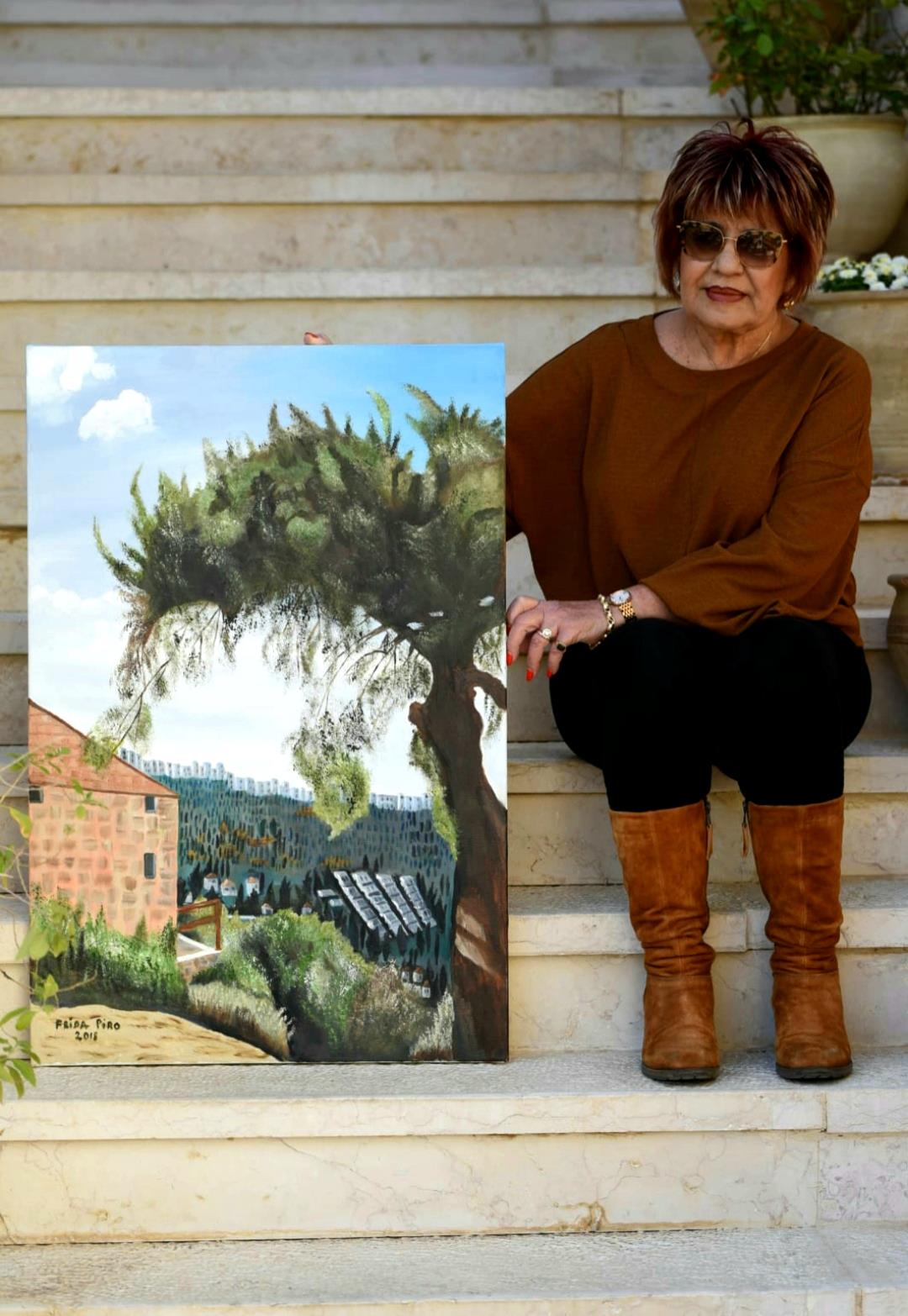 פרידה פירו Frida piro הציירת הישראלית העכשווית המודרנית הריאליסטית הירושלמית ציירות הציירות אמניות