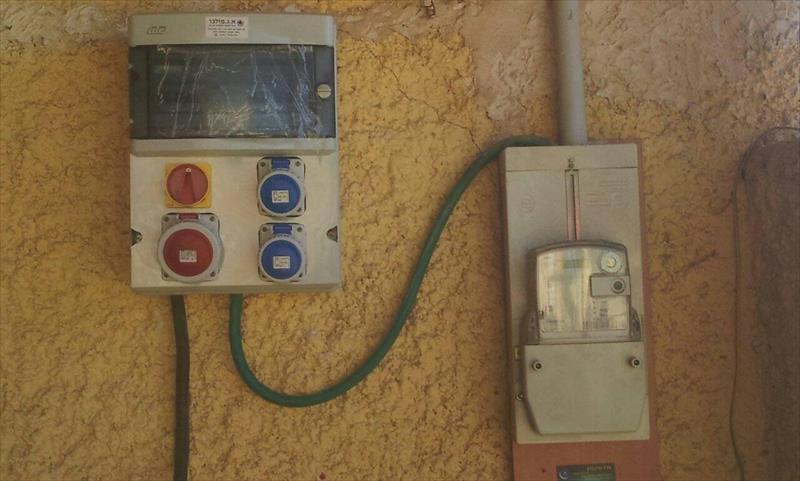 התקנת לוח עבור עבודות בניין