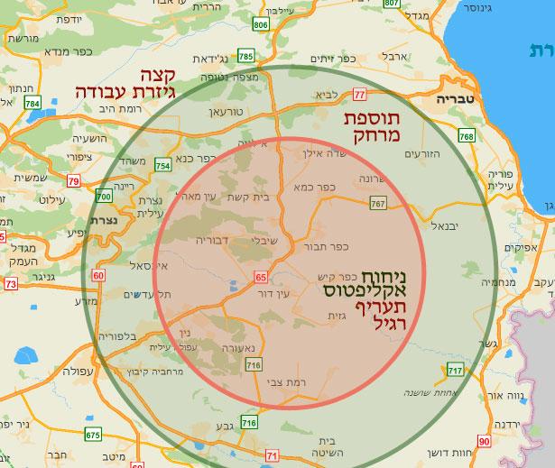 מפת גזרת פעילות
