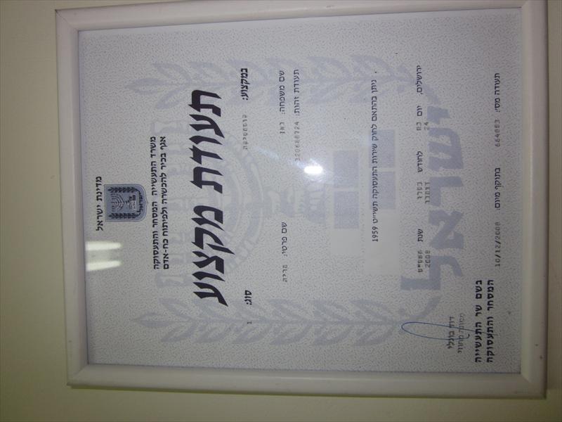 תעודת מקצוע