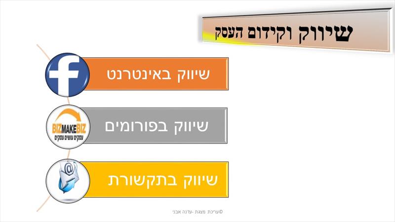 דוגמת שקף ערוך בתוכנת פאוור פוינט