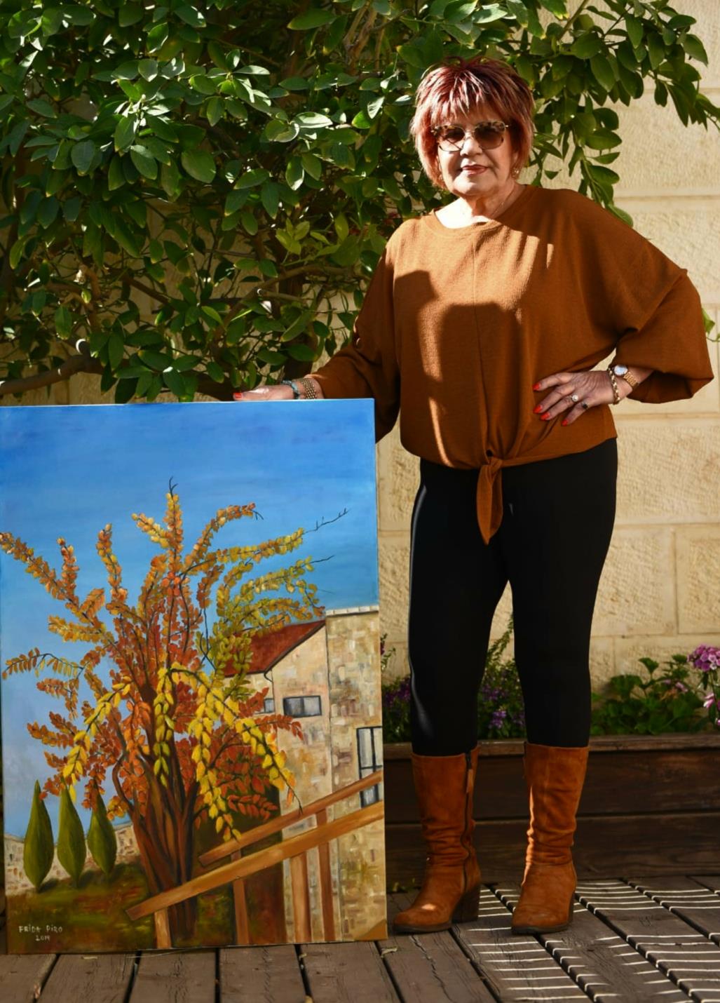 פרידה פירו Frida piro הציירת הישראלית העכשווית המודרנית הריאליסטית הירושלמית ציירות הציירות אמניות