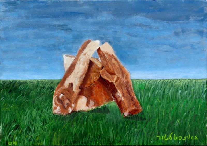 Ireland stone age heritage Acrylic on canvas w70xh50 2004cm