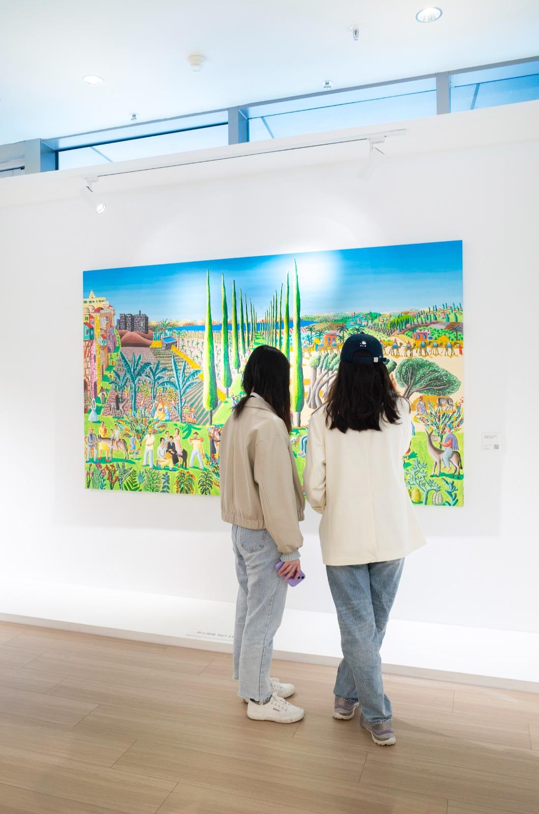 pintura naife Tela acrilica pittore israeliano artista ingenuo urban dipinti naif paesaggi opere'