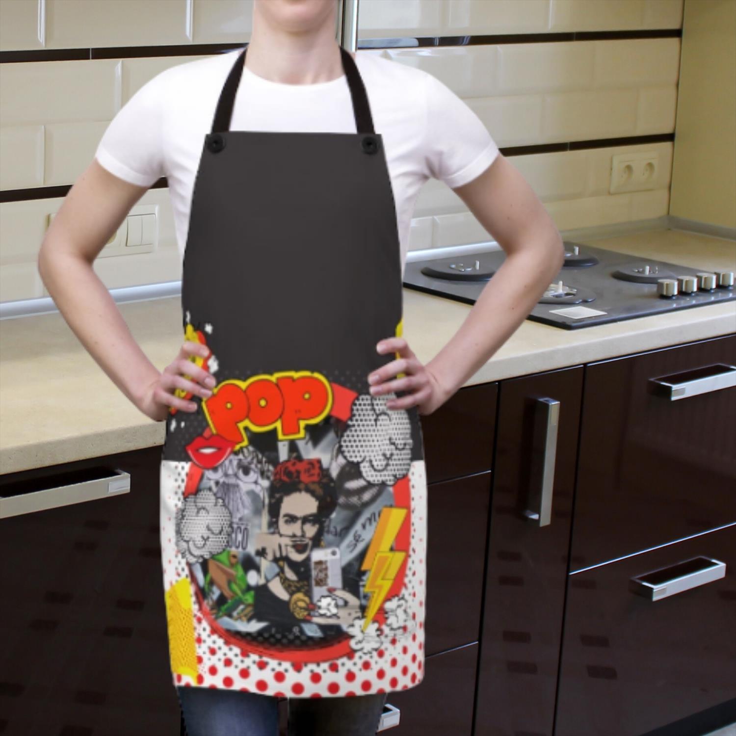 Frida Apron, apron, frida kahlo, frida, frida kahlo apron, cooking, kitchen apron, Etsy shop