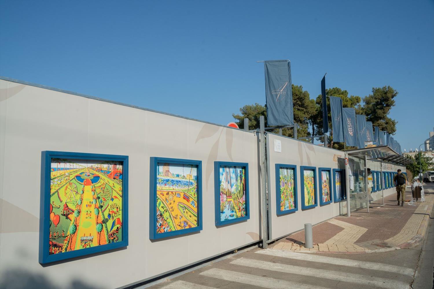 אמנים ישראלים ציירים נאיביים אמנות במרחב הציבורי הדפסי אמנות ציורי תל אביב רפי פרץ צייר אומנות רחוב