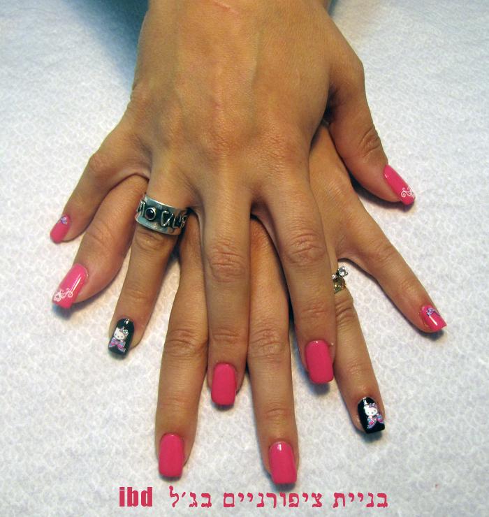 בניית ציפורניים בג'ל ibd