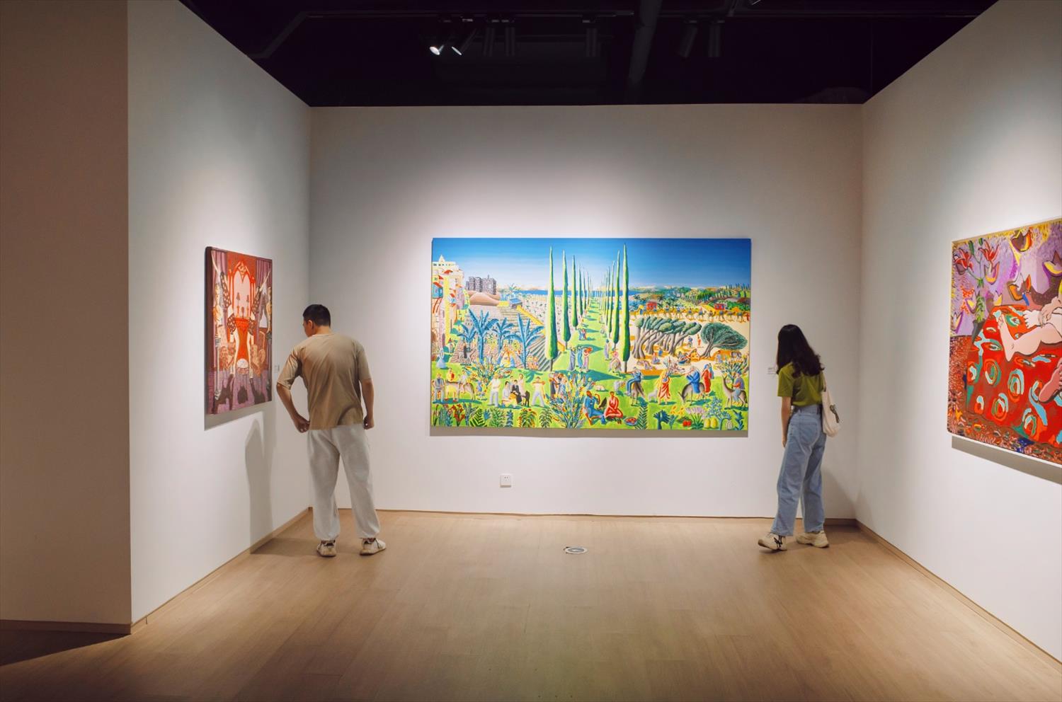 ciudad de tel aviv raphael perez pintor ingenuo israelí paisajista urbano
