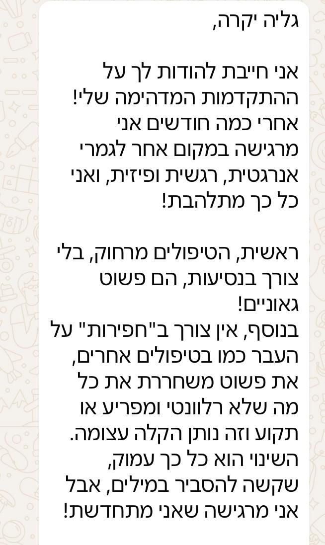 גליה נתן אפשטיין, איזון אנרגטי, הילינג אנרגטי וביואורגונומי