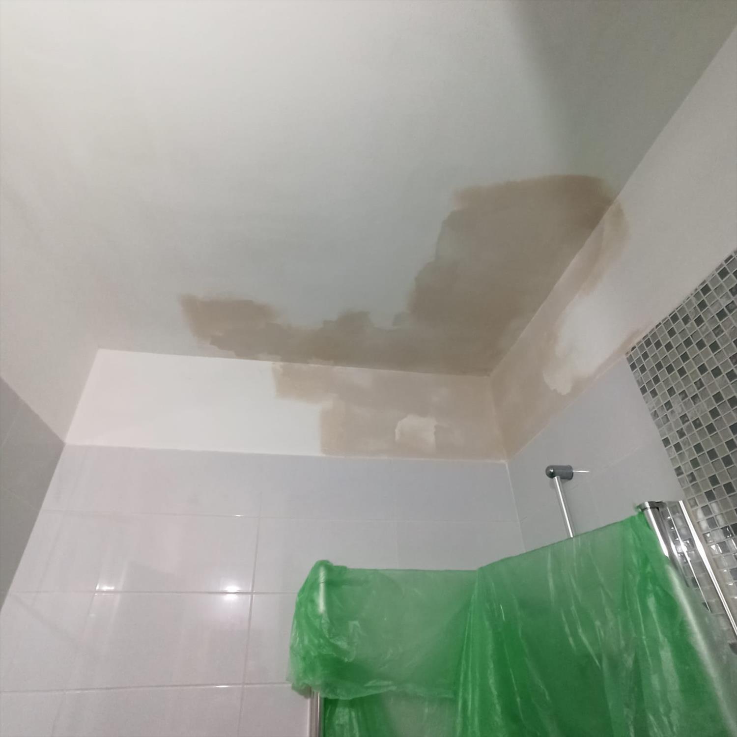 תיקון קילופים בתקרת מקלחת