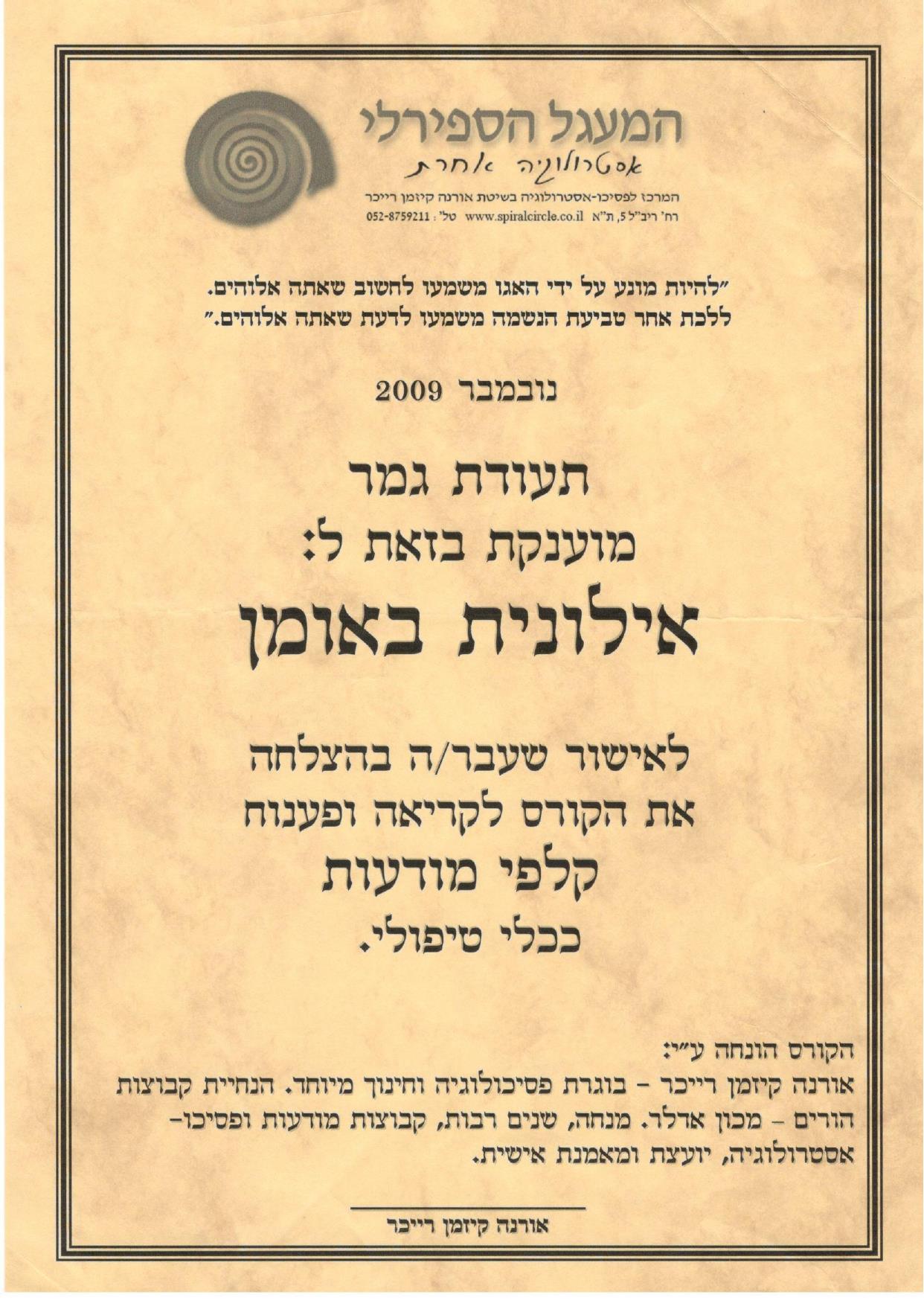 קלפי מודעות ככלי טיפולי