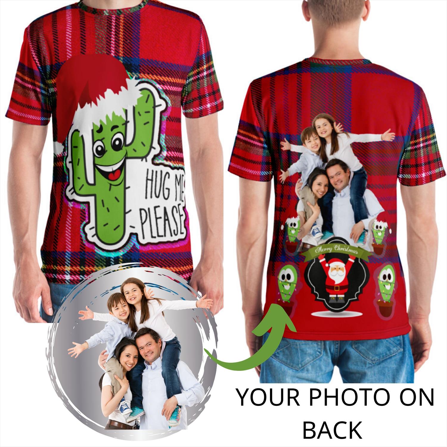 Personal photo shirt, Hug me shirt, Hug me Please, Funny shirt, Eאדט דיםפ