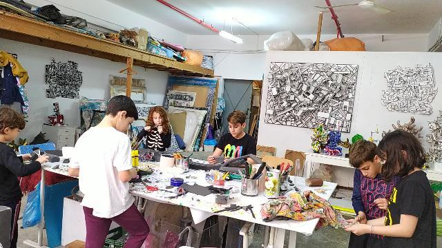 סדנאות אמנות יעל יערי אמנית ישראלית סדנה חוגים ילדים