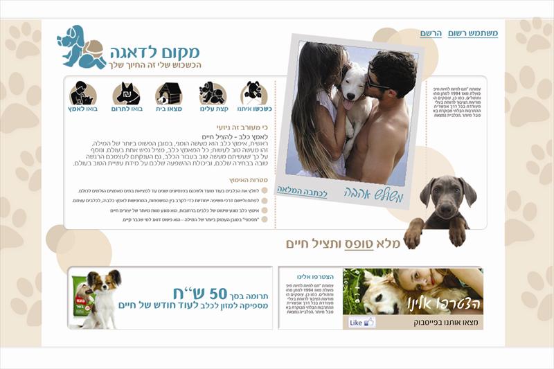 עיצוב אתר למקום לדאגה