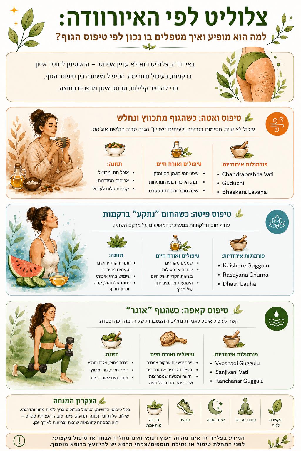 טיפול בצלוליט ברפואה האיורוודית