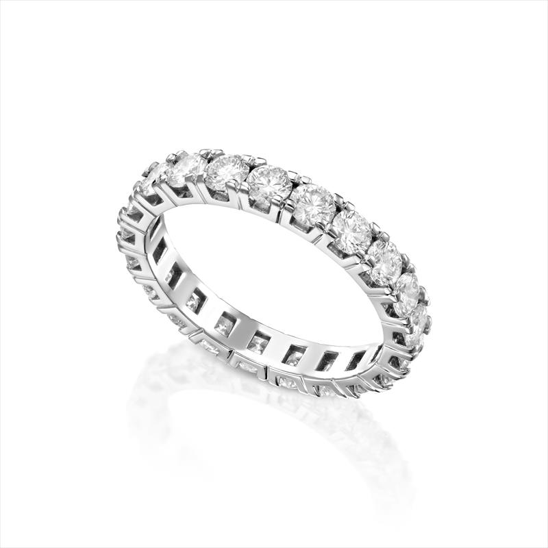 טבעת יהלומים איטרניטי eternity love ring