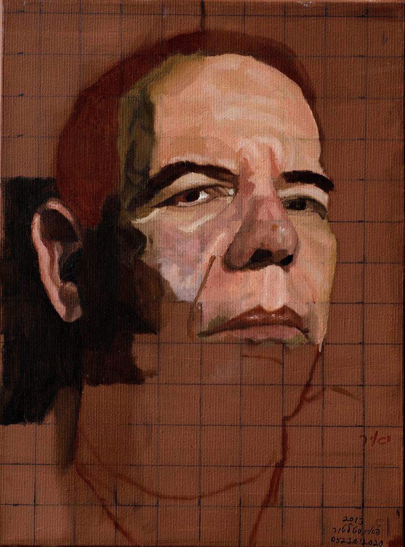 Unfinished self portrait Oil on canvas w30xh40cm 2013