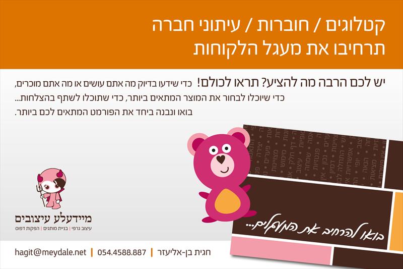 קטלוגים / פולדרים / חוברות / עיתוני חברה