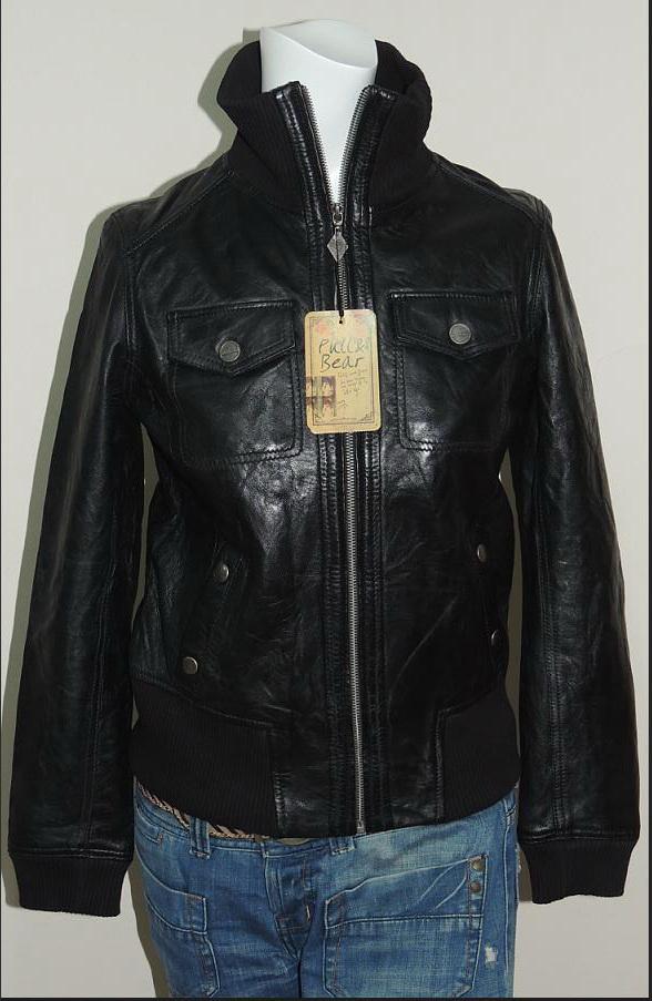 מעיל עור Pull&Bear