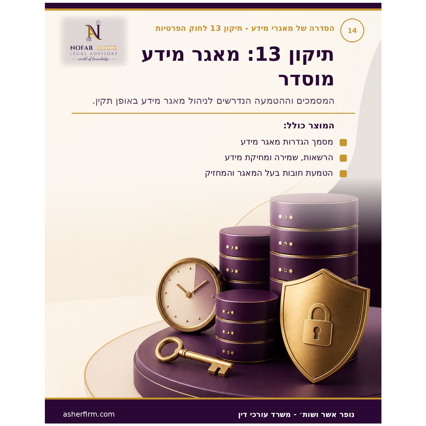 תיקון 13 לחוק הפרטיות: הסדרה משפטית של מאגרי מידע ופעילות עסקית