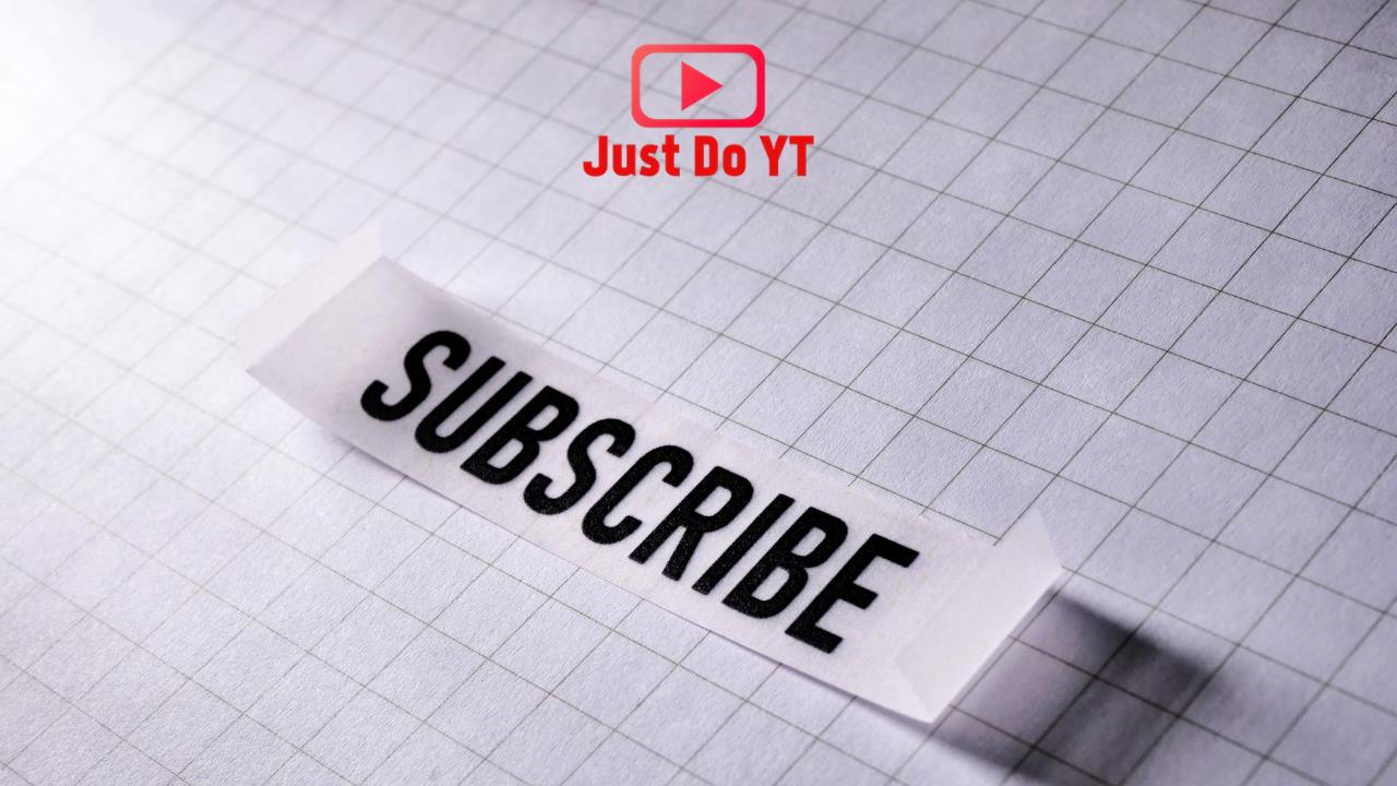 תכנית ליווי והדרכה להצלחה ביוטיוב - JUST DO YT