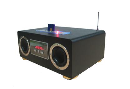 רמקולים ניידים 2.1 נטענים משולבי נגן MP3