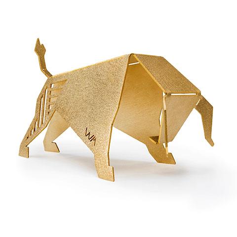 BULL - brass origami