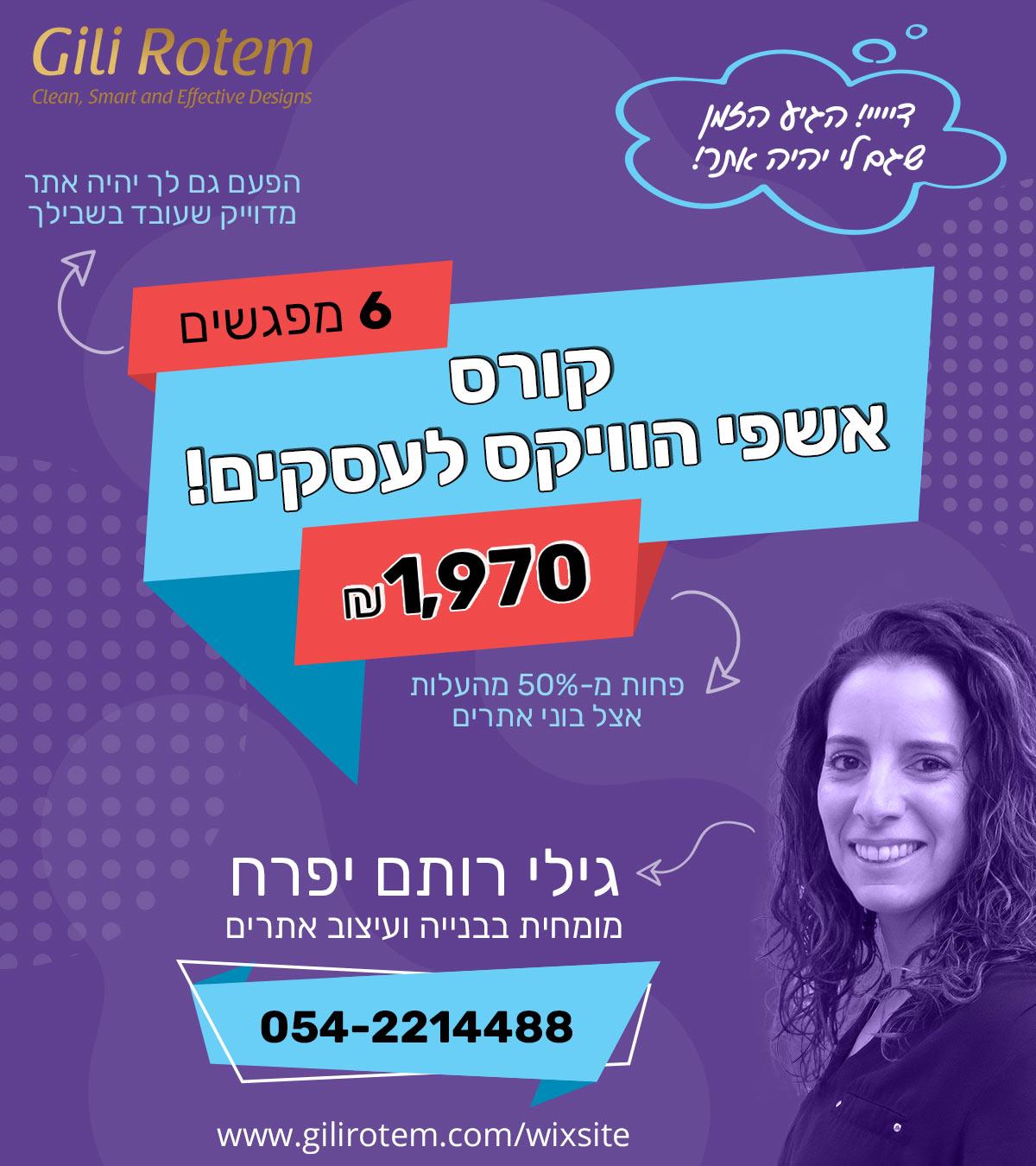 קורס 'אשפי הוויקס לעסקים'