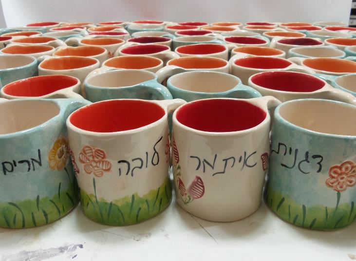 ספלים בכיתוב אישי